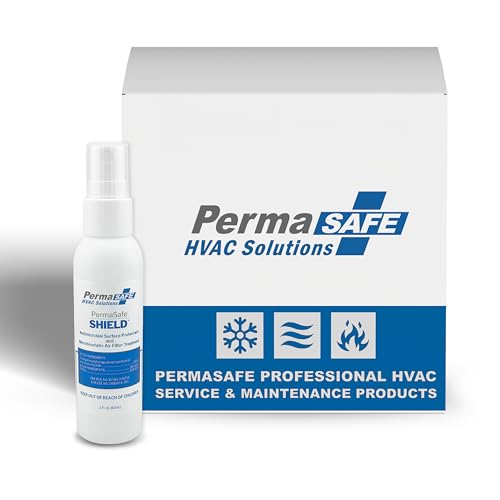 PermaSafe HVAC Solutions, Antimicrobial Air Filter Treatment, Odor Inhibitor, and Indoor Air Quality Enhancer & Protectant