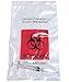 Daarcin Biohazard Specimen Bags,100pcs 6x9in/15x25cm with Biohazard Red Logo Printing, Ziplock Top Sample Bags with Outside Pocket Paperwork Pouch