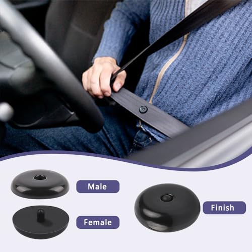 Kutyun QPH0148 10 Sets Universal Fit Seatbelt Stopper Kit thumb #2