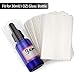 COQOFA 300 pcs PVC Heat Shrink Wrap Bands for 1oz 30ml Glass Dropper Bottles Sealer Clear Perforated