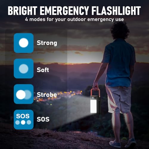 PGYOB Portable Power Bank Power Station, 27000mAh Outdoor Generator with SOS Light, Backup Battery Charger for MacBook, iPhone, Samsung, Home use, Outdoor Camping, RV Trip 6 AI VOLT Generator Website 41w32qo0r+L. SL500 AI VOLT Generator Website