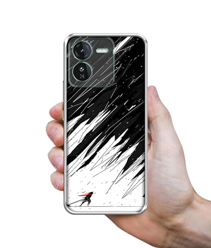 Image of Geometric Strom Design Printed Silicon Soft TPU Back Case Cover for iQOO Z9 5G