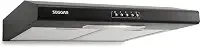 SUGGAR DEPURADOR DE AR SLIM C/MANTA 60CM PRETO 3 VELOCIDADES 110V DI601PT