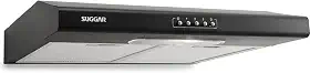 SUGGAR DEPURADOR DE AR SLIM C/MANTA 60CM PRETO 3 VELOCIDADES 110V DI601PT