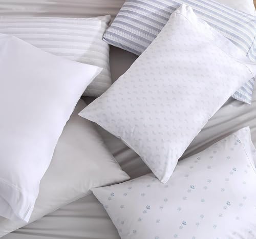 Image of Tommy Bahama - Twin Sheet Set, 100% Cotton Percale Bedding with a Crisp & Cool Feel, Deep Pockets, Bed Sheets with Matching Fitted Sheet & Pillowcase (Cool Zone White)