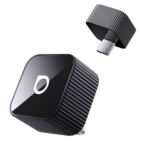 OTTOCAST Mini Slim, 2026 Upgrade 2in1 Wireless CarPlay & Android Auto Adapter, Plug & Play, WLAN Dual-Band 2.4G+5G, Auto Reconnect, Compatible with After 2016 Cars with Wired CarPlay/AA (USB Type-C)