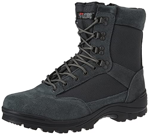 5.11 Tactical Men's A.T.A.C. 2.0 8-Inch Leather Combat Military Side Zip Boots, Black