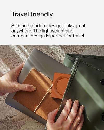 Image of Belkin 2-in-1 Wireless Charging Pad with MagSafe 15W, Fast Charging iPhone Charger - Wireless Charging Station for iPhone 17, 16, 15, and 14 Series, AirPods, and Other MagSafe Enabled Devices - Orange | Fast Wireless Charging Up to 15W for Iphone 12 and Later Models. Additional 5W Qi Pad for Airpods or Other Devices. Compact