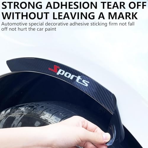 Tira anticolisión flexible de coche de 4 piezas, guardabarros adhesivo para FIAT Tipo 5