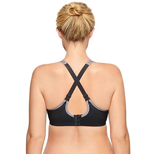 Wacoal Women's Sport Contour Bra, Black/Lilac Gray, 38Ddd #TOP1