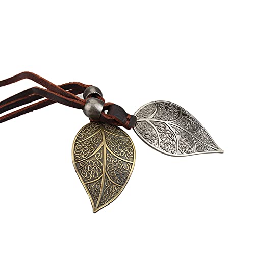 Joymiao JOPG003-LEAF Leather Necklace For Women Long Leaf Pendant thumb #4