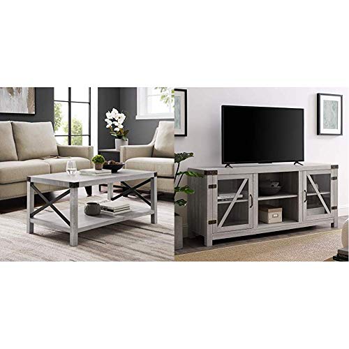 Walker Edison Furniture Company Rustic Modern Farmhouse Metal and Wood Walker Edison Furniture Company Rustic Modern Farmhouse Metal and Wood