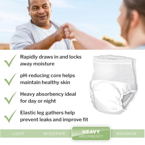 Image of McKesson Ultra Adult Incontinence Underwear, Heavy Absorbency, 68 in, 56 ct