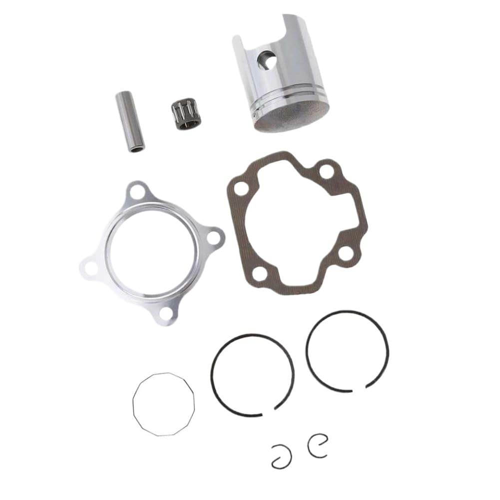 Kit pistone moto Set guarnizioni anello pistone motore in metallo compatibile con PW50
