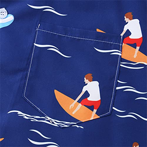 Kangyan Uomo Primavera Stampato Turndown Collare