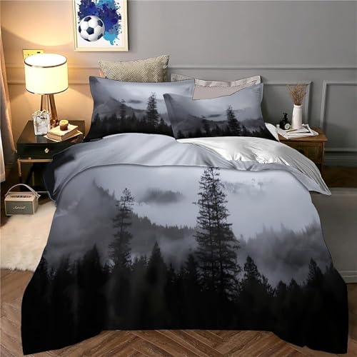 Parure de lit hypoallergique microfibre zippée 135x200