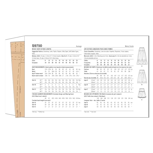 SIMPLICITY SS9750Y5 Misses' Skirt in Three Lengths Y5 (18-20-22-24-26), Multicolor, Sizes 18-20-22-24-26 - Image 3