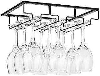 Wine Glass Rack - Under Cabinet Stemware Wine Glass Holder Glasses Storage Hanger