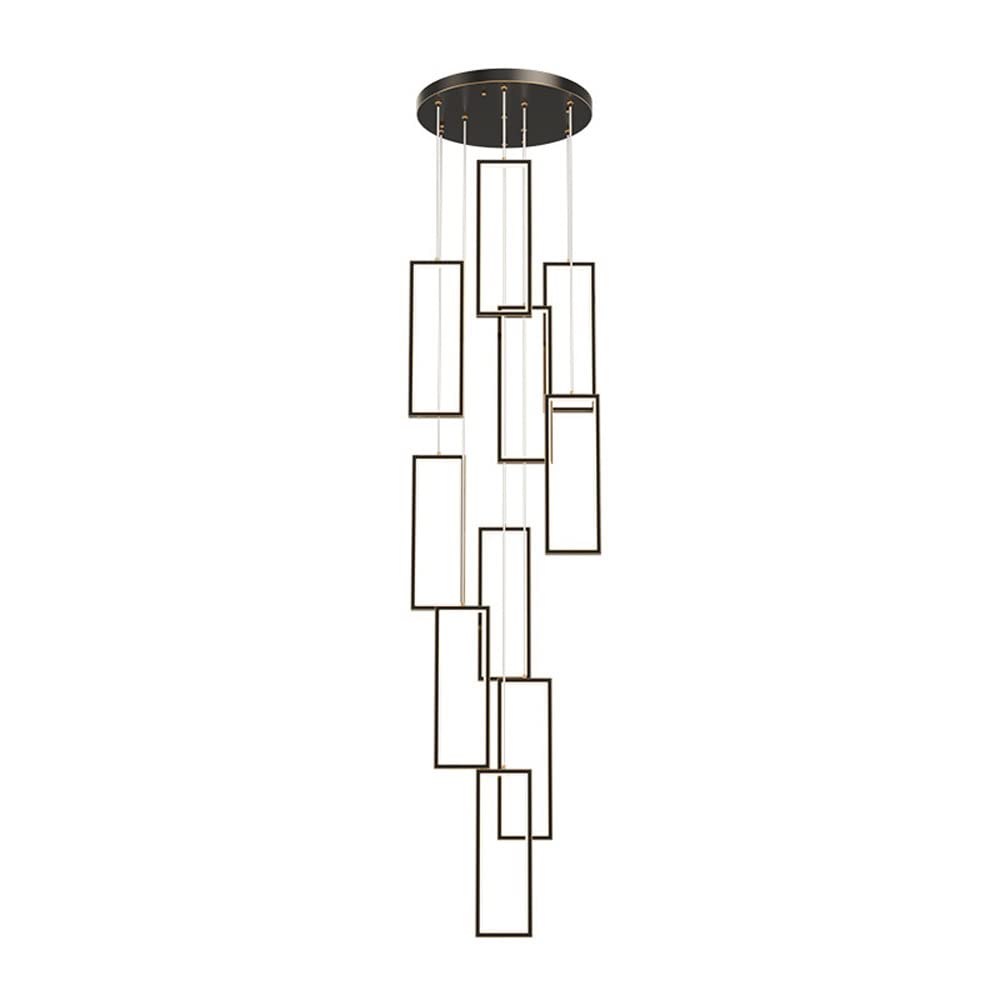 Lampadario Moderno e Creativo a 10 luci per atrio, Scale, Ingresso, Soggiorno, Sala da Pranzo, corridoio e Illuminazione d'ingresso.
