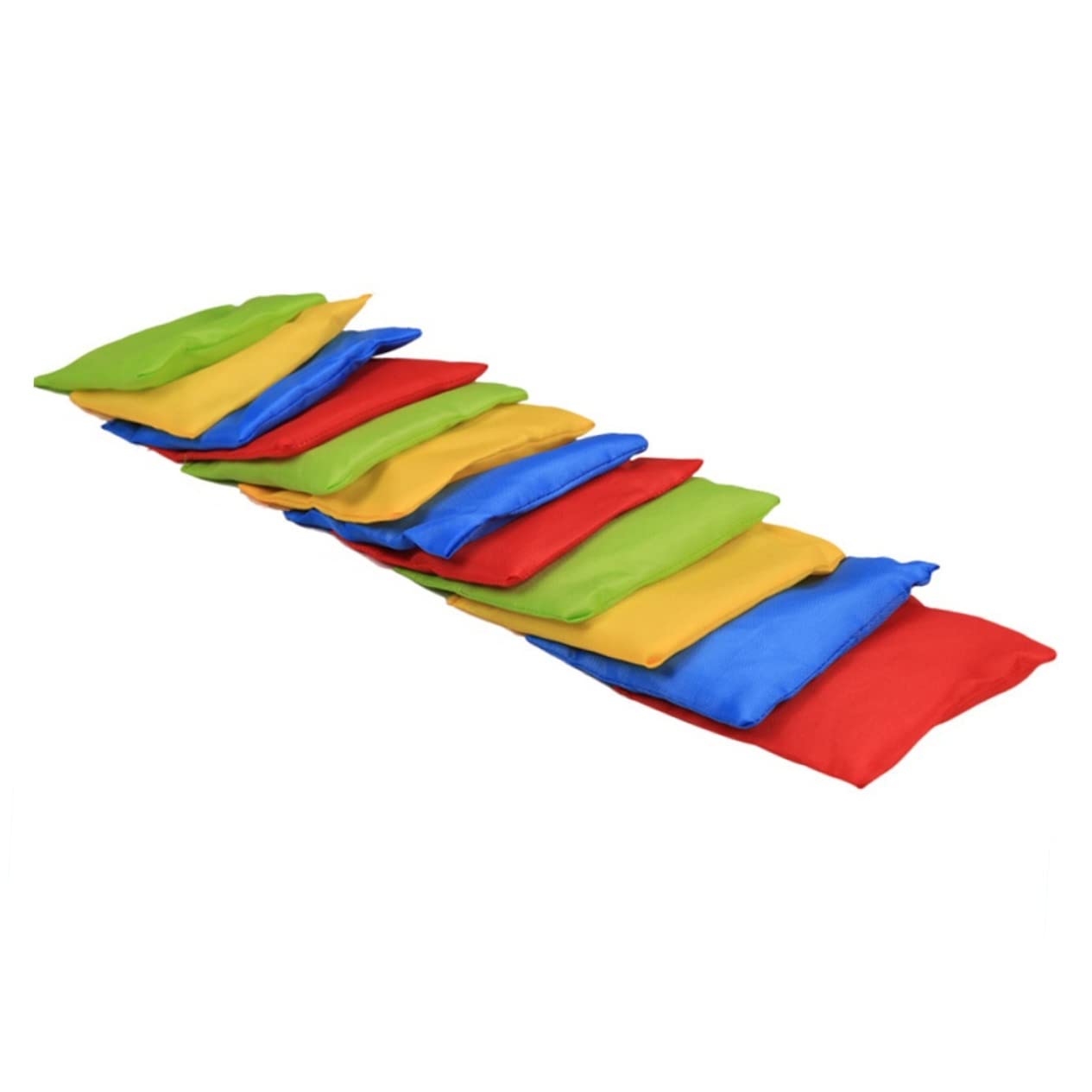 Happyyami Juego de Bolsas de Frijoles Ligeras 12 Piezas de Nylon, Diseño Resistente y Costura Refinada para Niños para Juegos al Aire Libre y Escuela