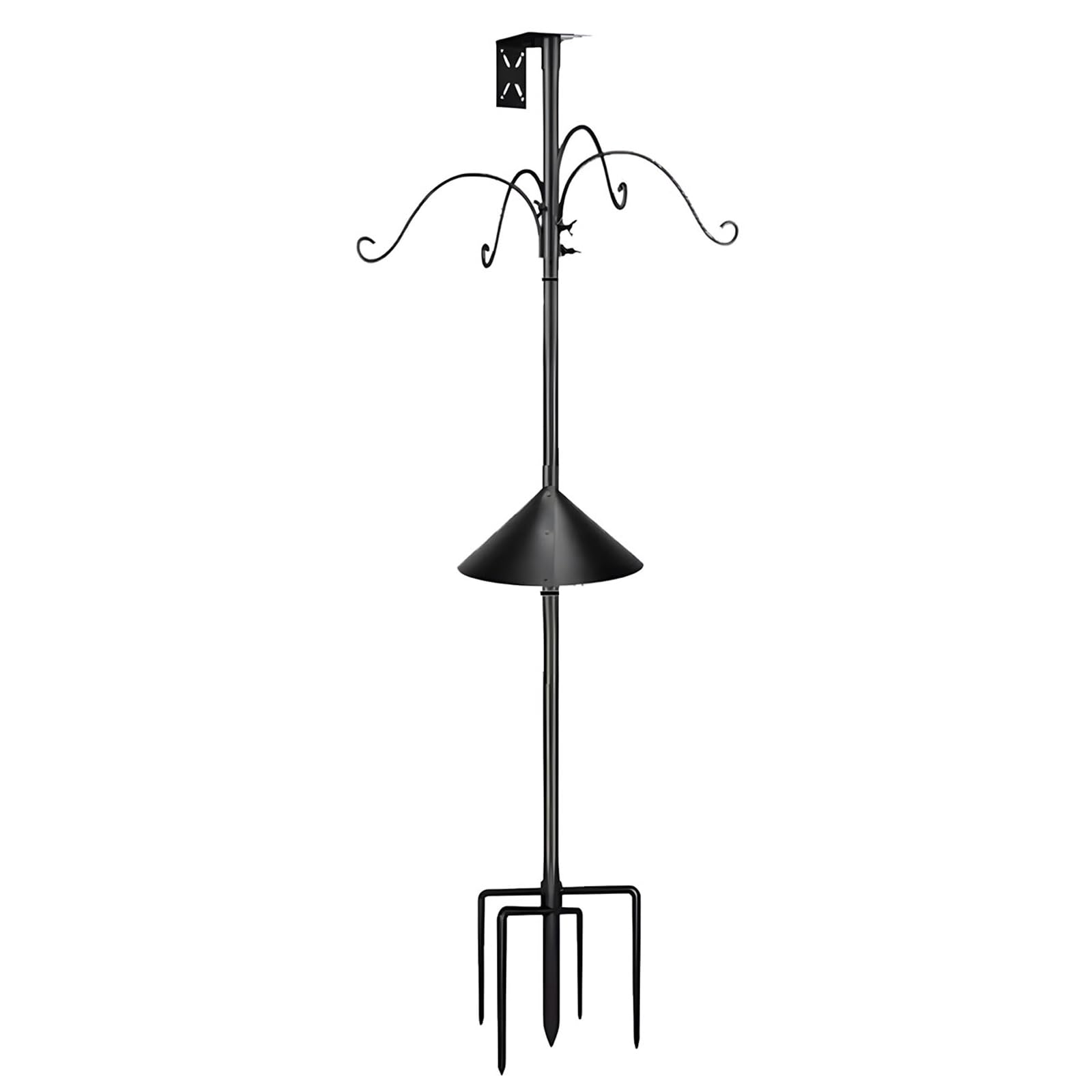 Elegante comedero de hábitat para pájaros al aire libre con accesorios reforzados y fácil montaje sin necesidad de herramientas, comedero con gancho