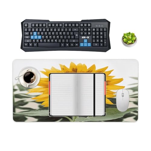 Tapete de escritorio grande Bloom Sunflower antideslizante miniatura 4