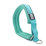 Slip On Dog Collar (1.57' Wide) with Nylon, Foam, Neoprene, Soft & Comfortable, 2 Stainless Steel D...
