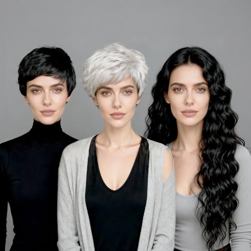 Daluse 3Pc Wig Set 6-inch and 26-inch and 26-inch Women's