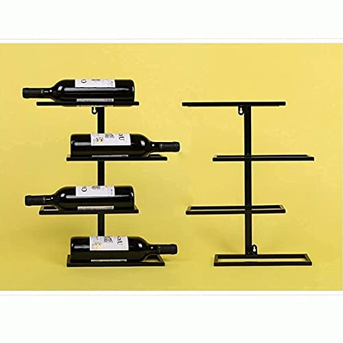 Support de rangement multi-bouteilles mural vertical pour organiser une petite cave - 4