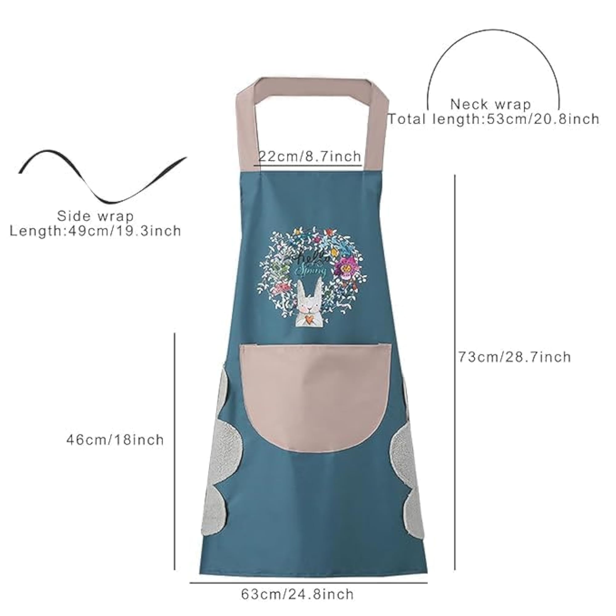 Waterproof Kitchen Apron for Cooking and Baking