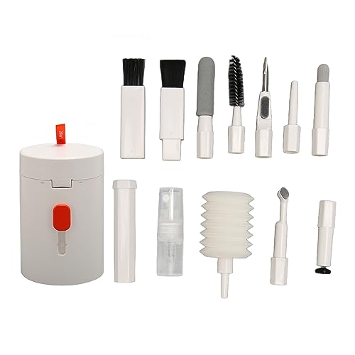 Vikye Multifunctional Portable Cleaning Kit Made of ABS Strong and with Soft Brush for Computers, Laptops, Tablets, Keyboards, Headphones