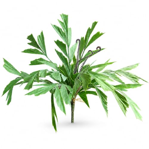 Yunmeryker Artificial Bouquet, Faux Decor, White-Green Fishtail, 74cm