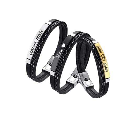 See full amazon price history chart for YAM ARTS Customized/Personalized Leather Mens Bracelet With Ur Name Or Love One Name With Available in 4 Colors and Laser Engraved Finish YAM ARTS Customized/Personalized Leather Mens Bracelet With Ur Name Or Love One Name With Available in 4 Colors and Laser Engraved Finish (B09Q292MXS) Amazon Price History, Amazon Price Tracker