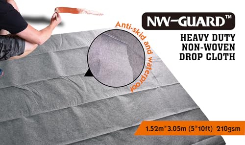 ROLLINGDOG 45,7cm Große Farbroller-Set - 10-teiliges Malerrollen-Set, Professionelles Streichwerkzeug mit Einweg-Farbwanne, verstellbarer Walze & Spritzschutzplane, schnelle Renovierung