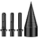 Produktbild 1 pc Holzspaltbohrer mit 3 Multifunktion Schaft - Hex Shank, Square and Round Handle, Spiralkegel Bohrer Set für Splitter Holzspalter Holz Handspalter Log Spalter Brennholzspalter