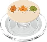 Cute Autumn Leaves Friends Cartoon Trio Design
