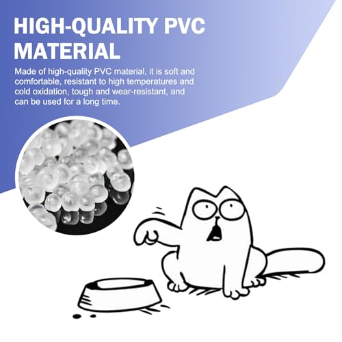 Image of Shakas Fuel Cap Sticker, Hungry Simmons Cat and Empty Bowl Cute Cartoon Decoration, Multi-function Car Window Tailgate Waterproof Self-adhesive Fun Decal, for Most Cars Trucks Laptops (Black #R)
