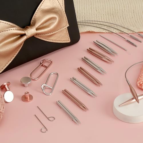 KnitPro coffret aiguilles circulaires interchangeables de précision avec accessoires de finition