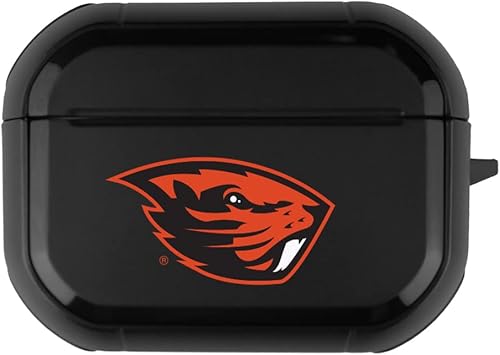 Miniatura 3 de Funda negra duradera para Apple AirPods Pro (2 generación) con mosquetón - Oregon State Beavers