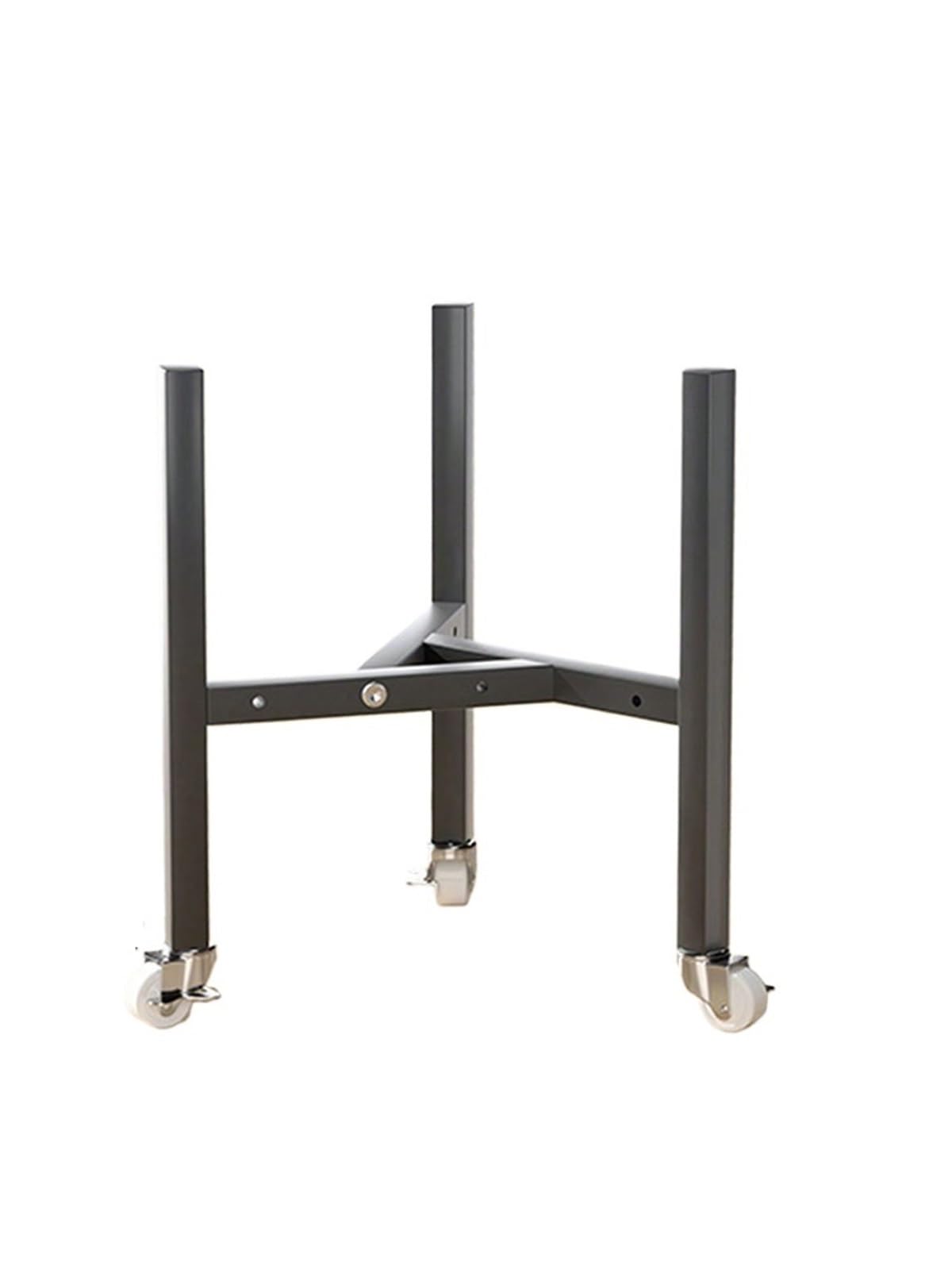 WEQYFDC Plant Stand Riser Adjustable Plant Stand Fits Pot Metal Planter Easy Assembly Expandable Shelves Furniture(Black 30CM wheels)