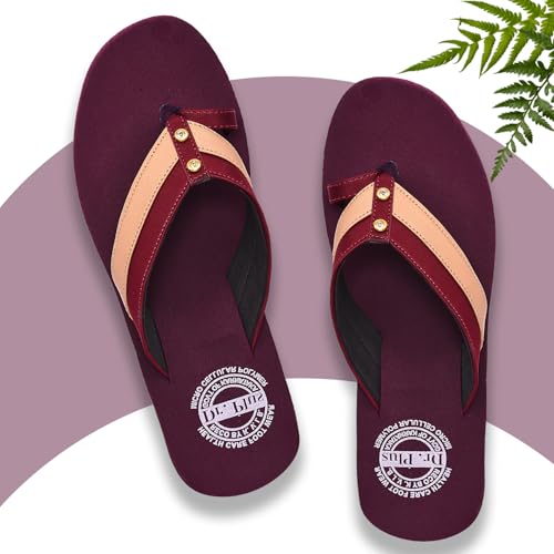 Image of DR PLUS Women's Healthcare, Diabetic and Orthopedic Light Weight MCR /MCP Slipper /Chappal /Flip-Flops