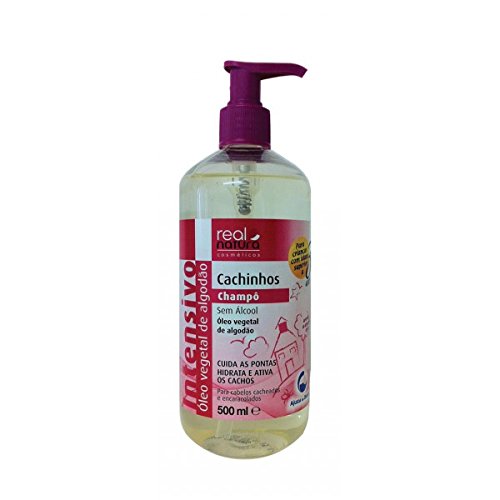 Real Natura - Pro-Little Curls Salt-Free Shampoo - 500 ml - Gentle Cleansing & Hydration - Defined, Soft and Shiny Curls for Kids