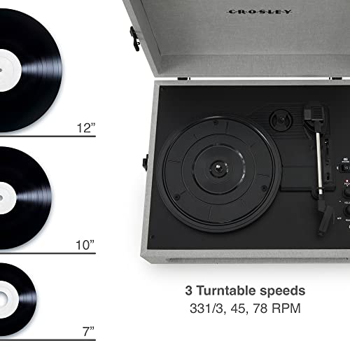 Crosley Voyager – Gris CR8017B-GY4 - Les Beatles, Paul McCartney, John Lennon, RIngo Starr, George Harrison Crosley Voyager - Gris CR8017B-GY4 – Image 4