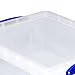 Really Useful Box 2 Pack Storage Bins, Clear Plastic Stackable Organizing Totes, 8.1 Liter