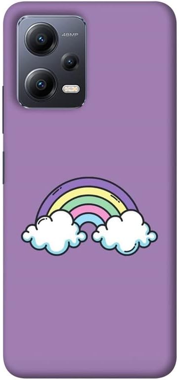 Grey Cloud IndiaGrey Cloud India Cloudy Rainbow Back Cover for Redmi Note 12 (Poly Carbonate | Multicolor)
