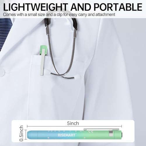 Image of 2Packs Rechargeable Pen Light for Nurses and Doctors Reusable LED Penlight