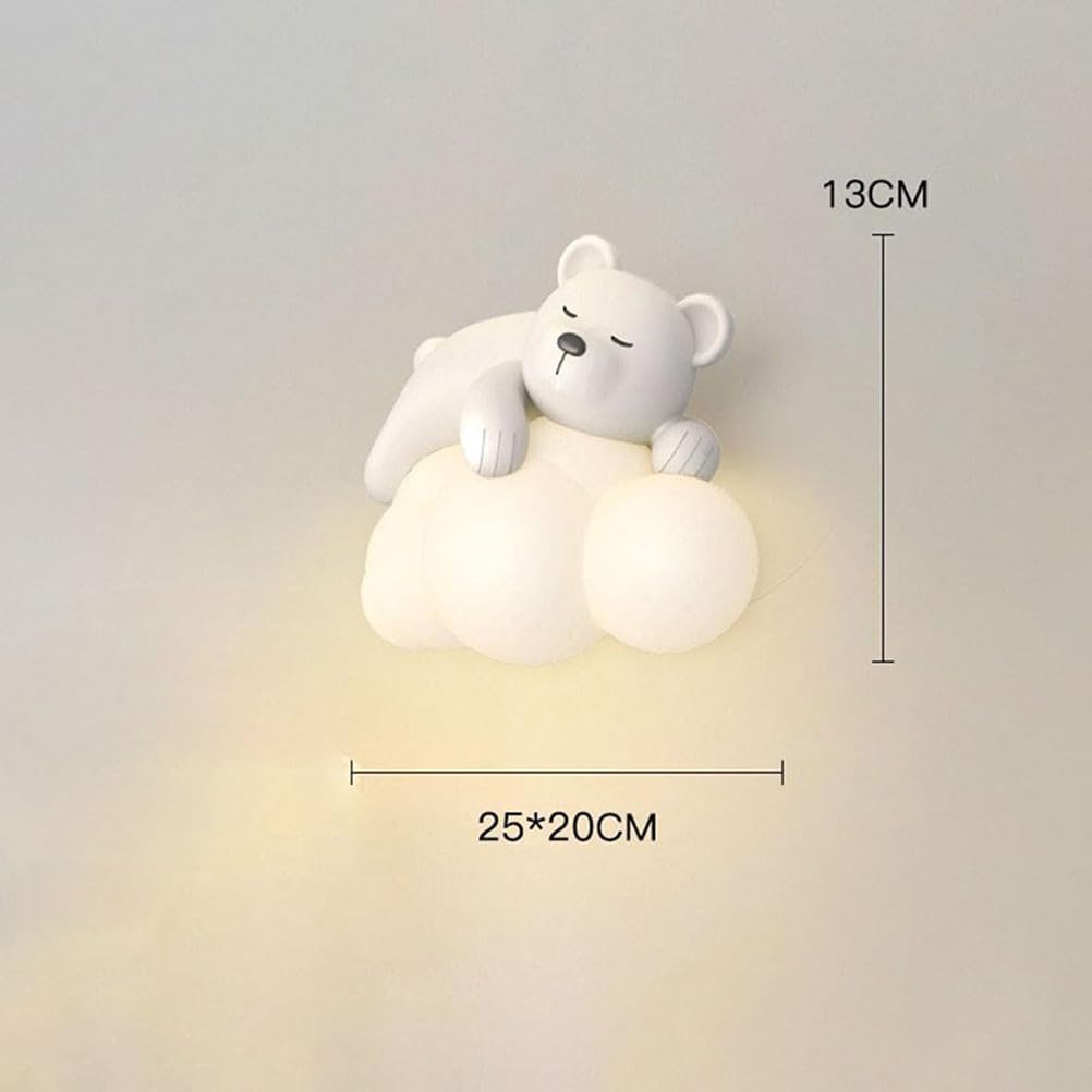 LED Kinderlampe Fernbedienung 3 Helligkeitsmodi Dimmbar Wandleuchte Tiere Innen Dekorative Wandlampe Moderne Tragen Design Cartoon Lampe Wand Acryl Lampenschirm 3 Farbtemperaturen