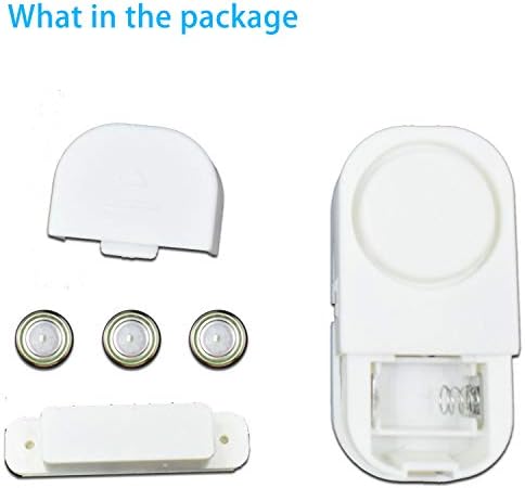 2 Pack, Wi-fi Door Window Alarm, Magnetic Burglar Alert Sensor with Batteries, Loud Door Alarms for Youngsters Security, DIY for House Safety, Workplace Safety,Procuring Retailer 2 41w38YNyw L. AC