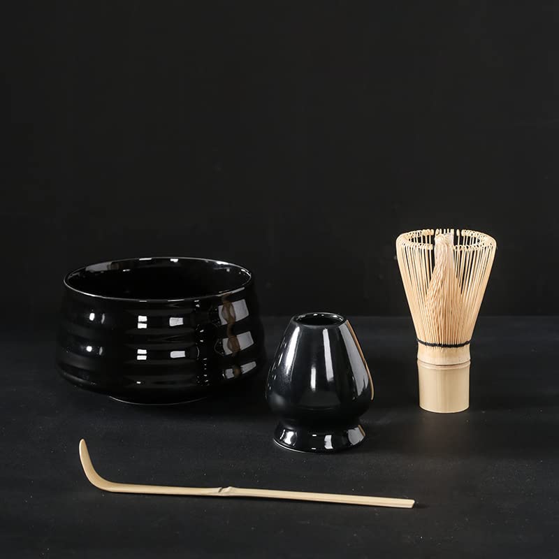4 Pezzi Set Matcha Giapponese Frusta Cucchiaino Set da tè Negozio di Bevande per Interni Strumenti per la Preparazione del tè Accessori Regali di Compleanno