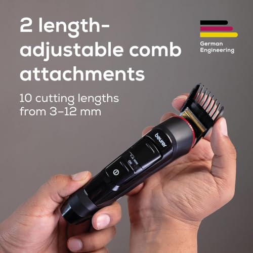 Beurer MN4X Beard Trimmer, 12 Lengths, 2 Blades 1 Count - Image 6